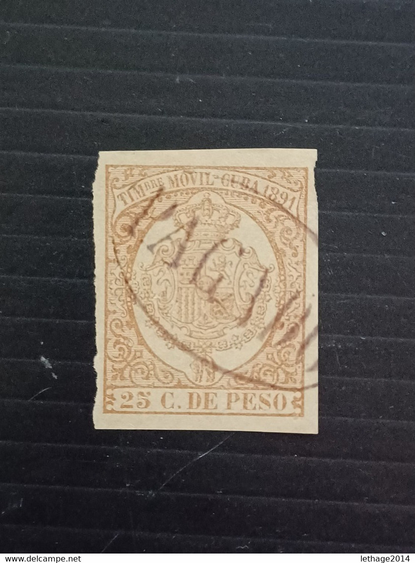 CUBA 1891 FISCAL TAX - Timbres-taxe