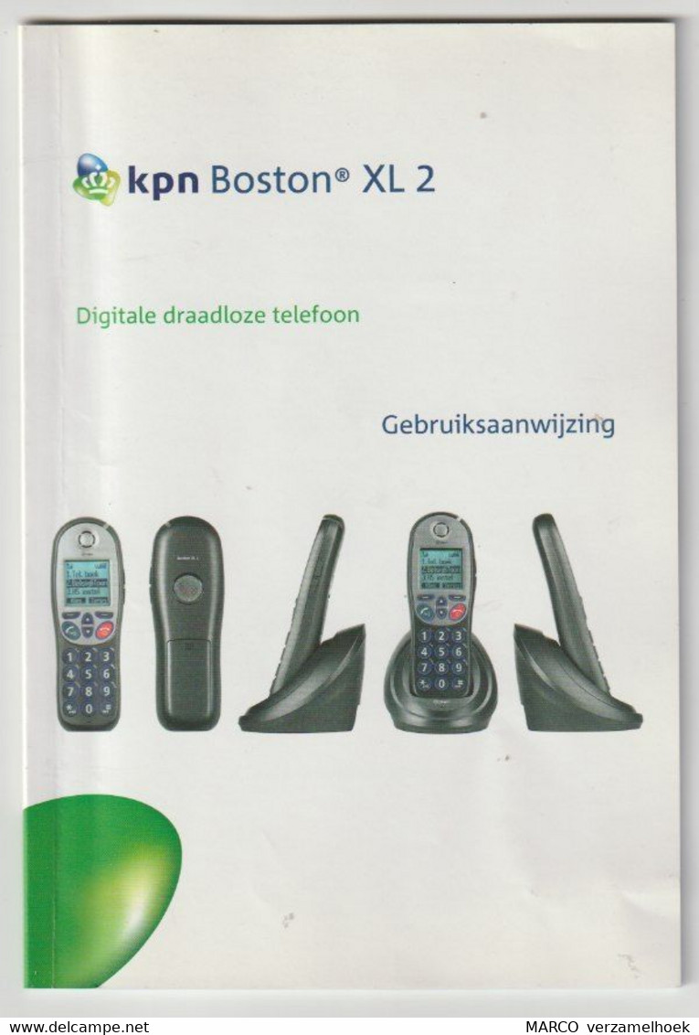 KPN Gebruiksaanwijzing Telefoon- Téléphone Boston XL 2 - Telefonia