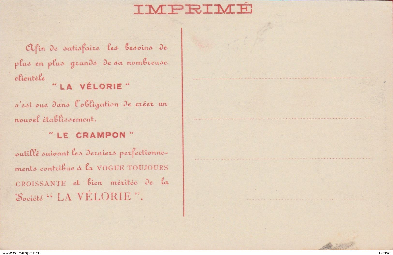 Gaurain-Ramecroix - Chaux Et Ciments De " La Vélorie " - Une Vue De L'Etablissement Du " Crampon "  ( Voir Verso ) - Tournai