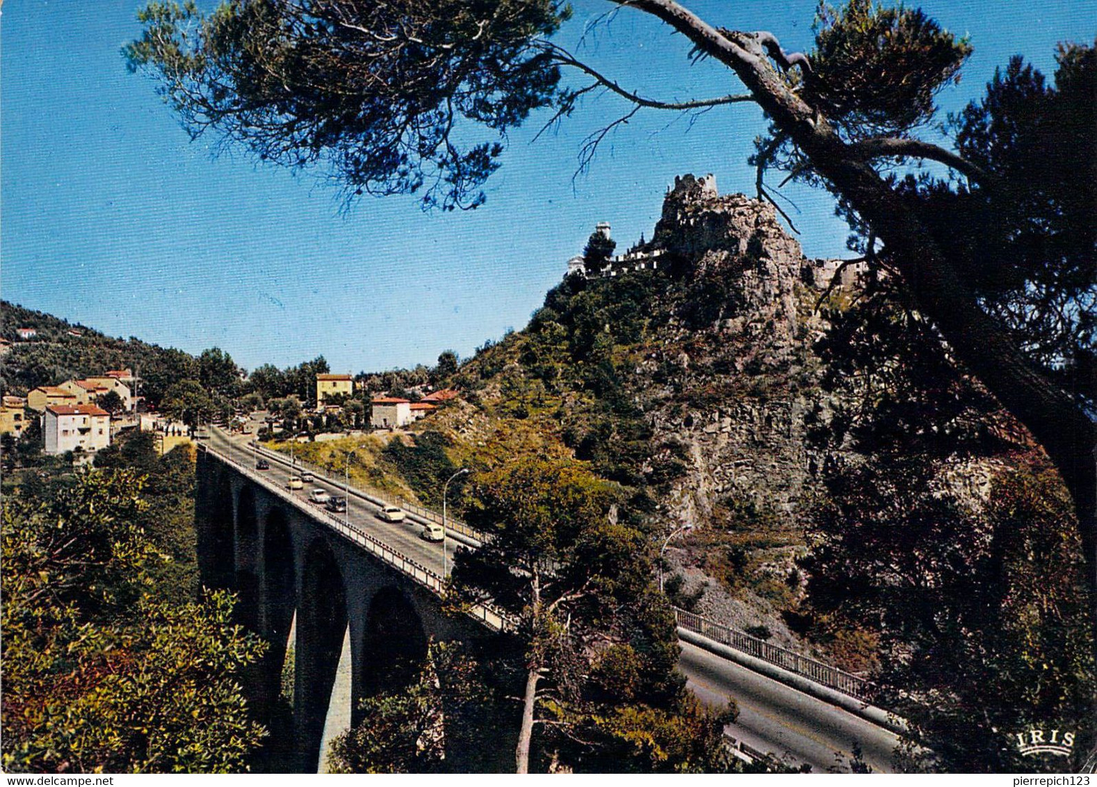 06 - Eze Village - Le Viaduc Et Le Village Perché Sur Son Roc - Eze