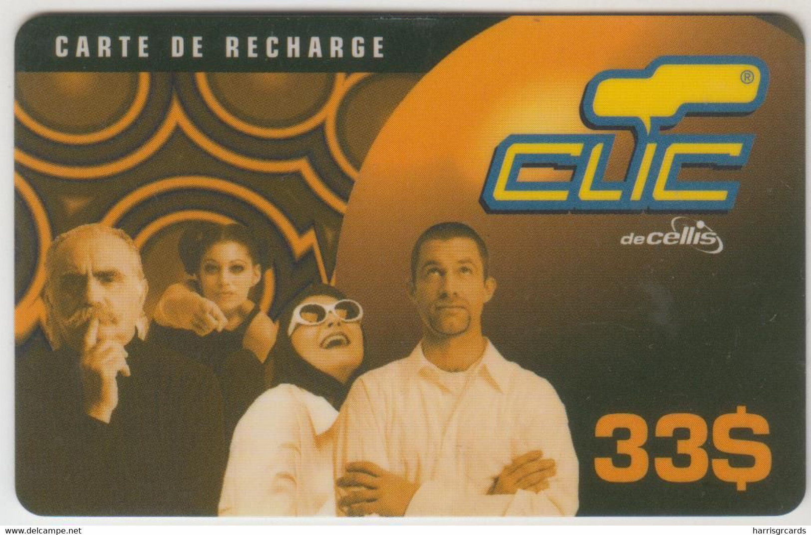 LEBANON - Family, Clic De Cellis Recharge Card 33$, Exp.date 30/09/00, Used - Libanon