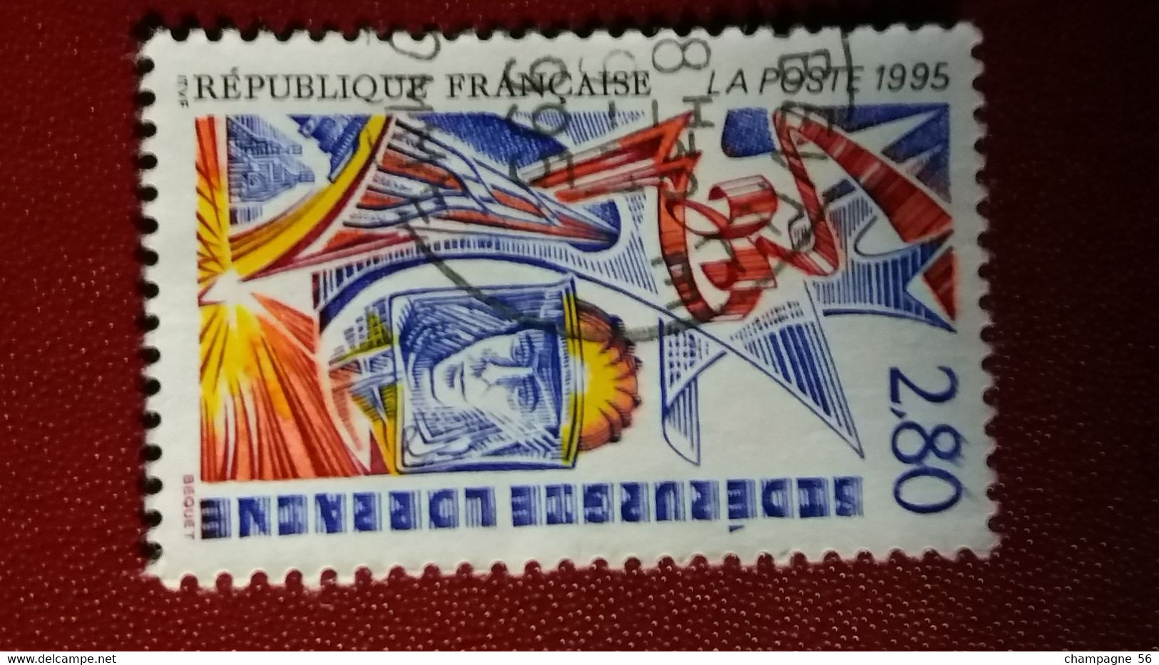 1995 N° 2940 OBLITERE ESSYAGE 2.80 ET ROUGE 9.11.1995 / SCANNE 5 PAS A VENDRE - Used Stamps