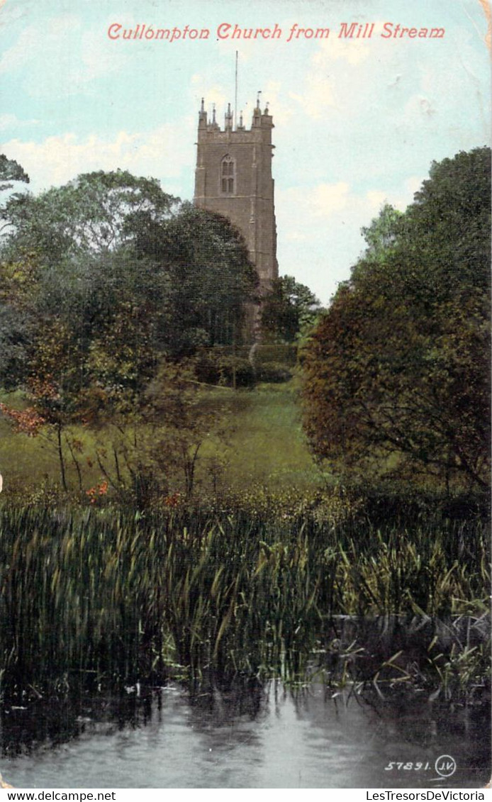 CPA Royaume Unis - Angleterre - Devon - Collumpton Church From Mill Stream - Valentine's Series - Oblitérée 1915 - Altri & Non Classificati