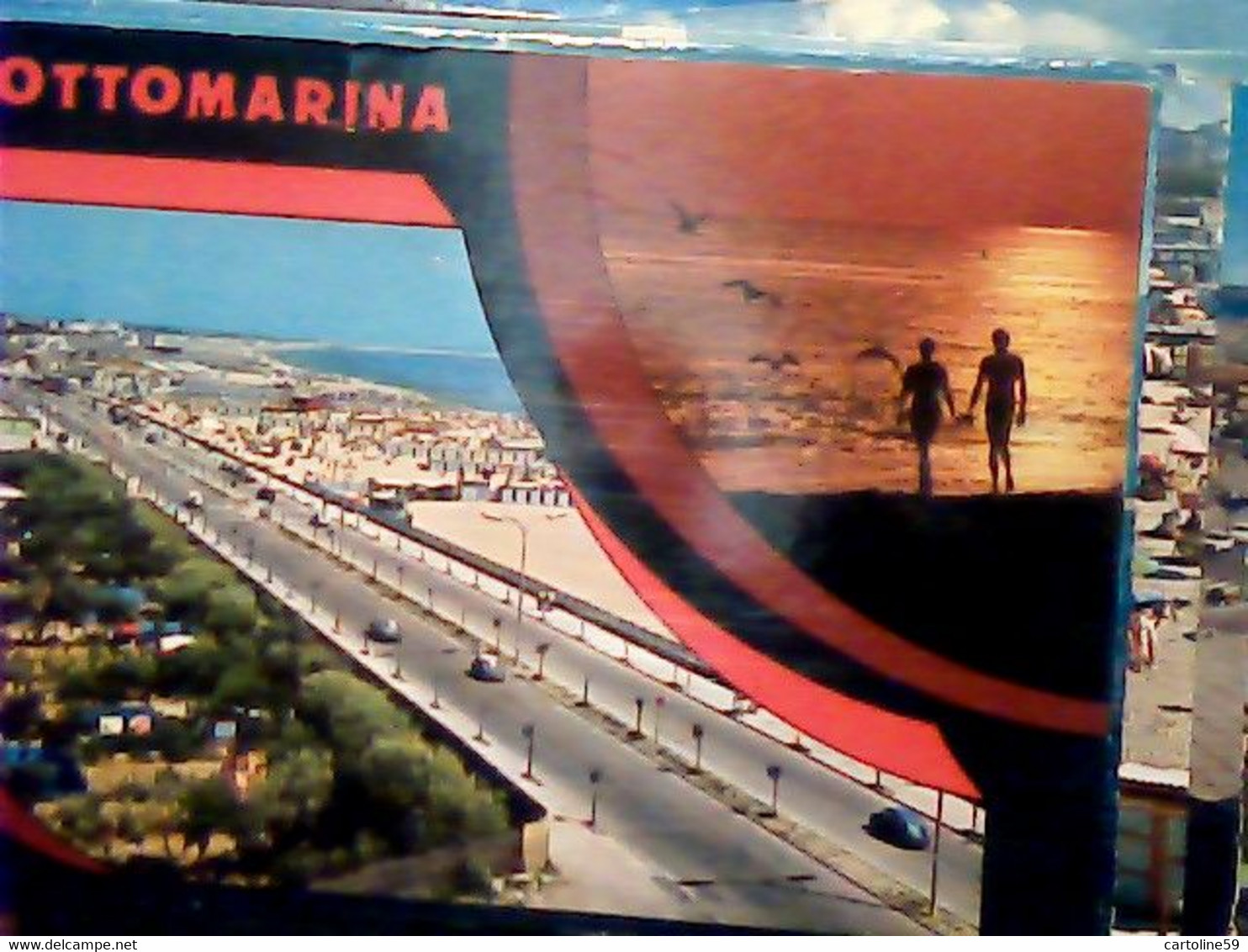 15 CARD SOTTOMARINA LIDO  CITTA E  SPIAGGIA  VEDUTE VARIE   VBN1962< JA5388