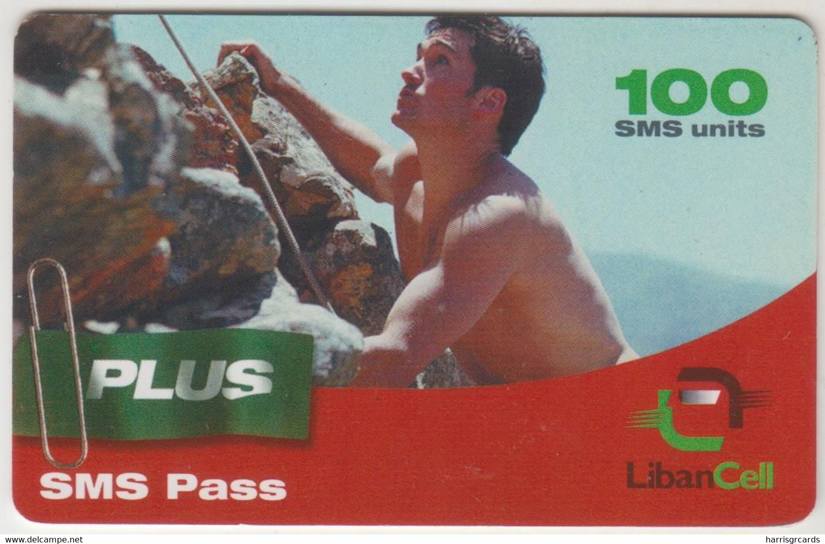 LEBANON - Plus SMS Pass - Freeclimbing, Libancell Recharge Card 100 Units, Exp.date 19/02/05, Used - Libano