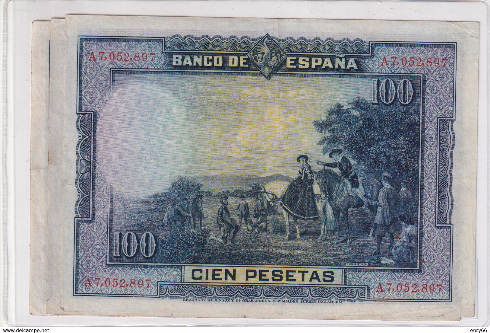 SPAGNA 100 PESETAS 1928 P76 - 100 Pesetas