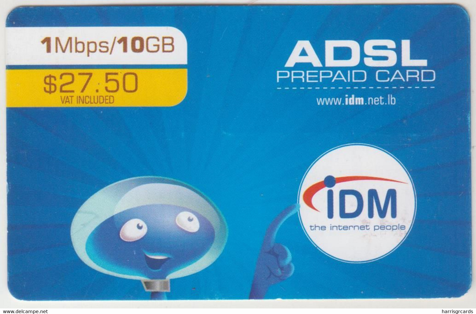 LEBANON - IDM Prepaid Card, $27,50, Used - Libano