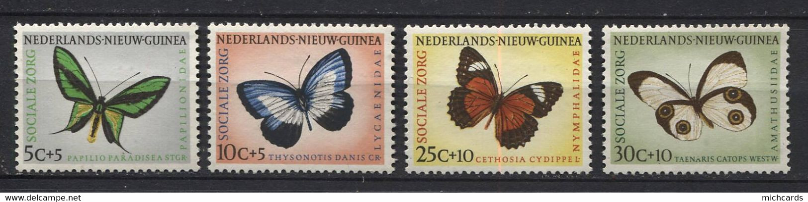 180 NOUVELLE GUINEE NEERLANDAISE 1960 - Y&T 58/61 - Papillon - Oiseau - Neuf ** (MNH) Sans Charniere - Netherlands New Guinea