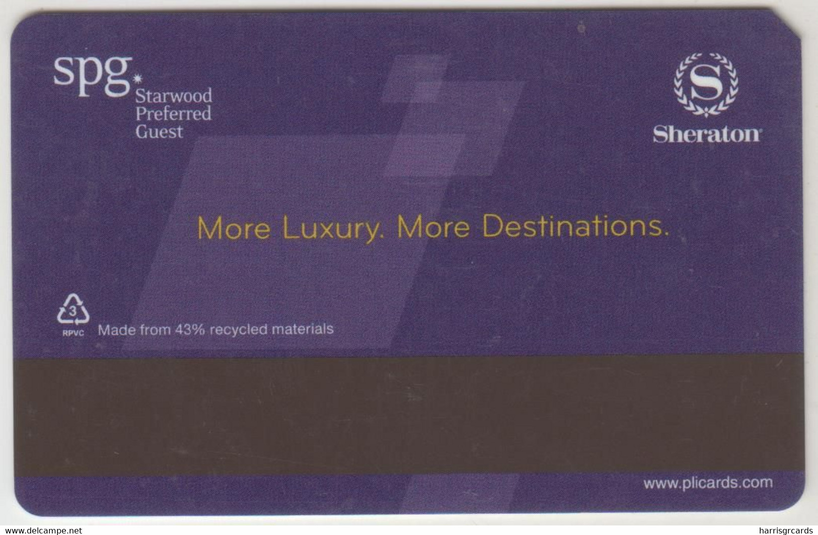 USA Hotel Keycard - Sheraton Social Hour - Wines Rated 90+,used - Cartas De Hotels