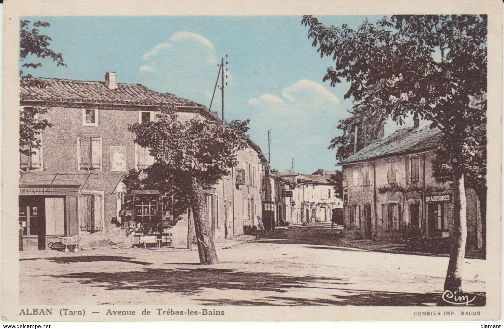 ALBAN (81) - Avenue De Trébas-les-Bains (colorisée) - Bon état - Alban