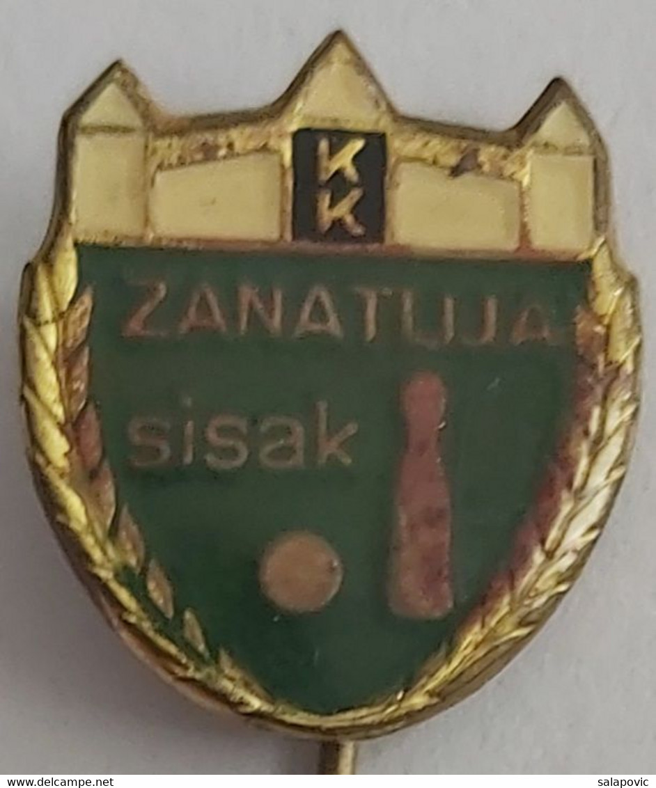 KK Zanatlija Sisak , Croatia  Bowling Club PIN A12/7 - Bowling