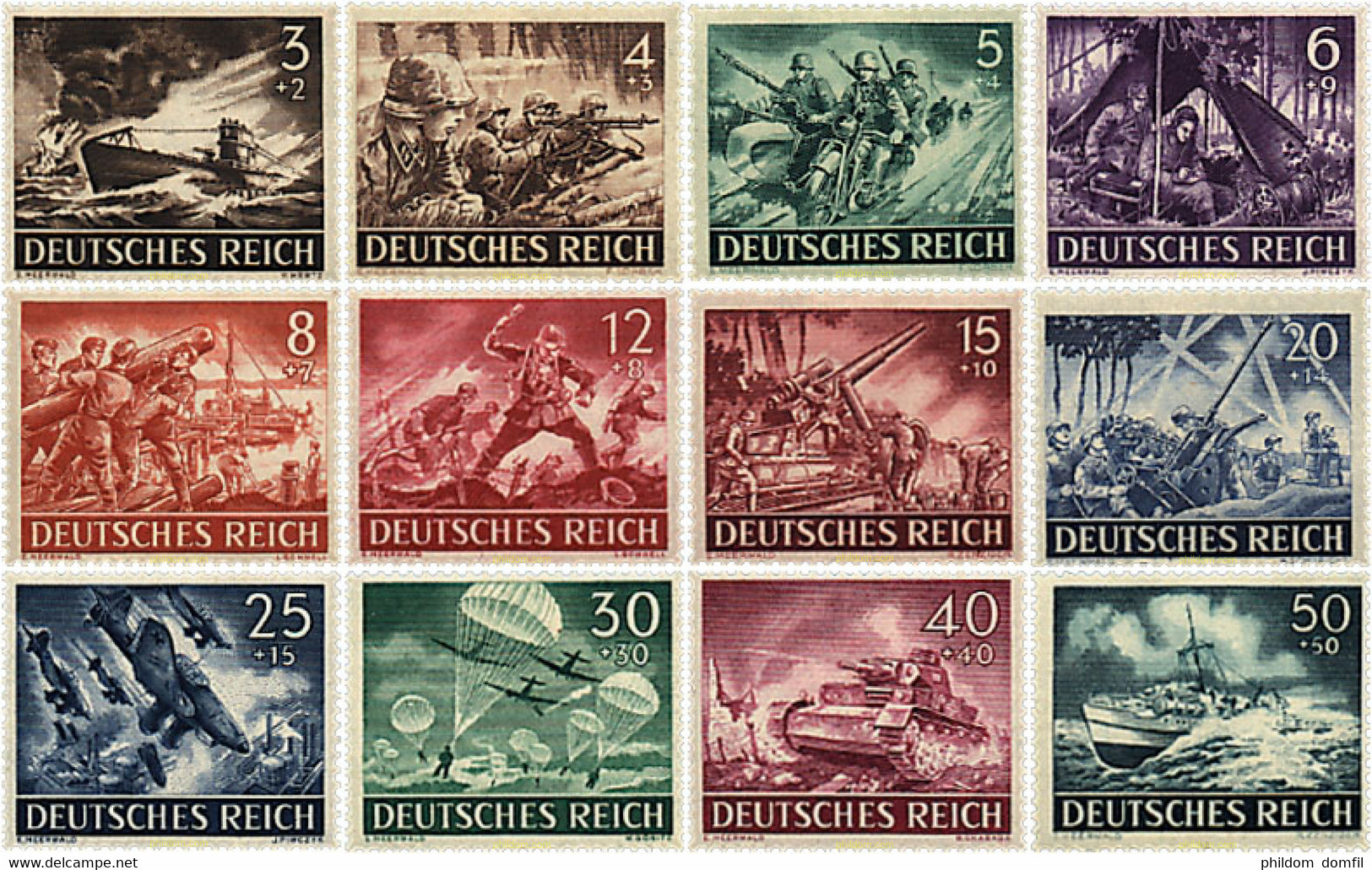 56144 MNH ALEMANIA 1943 JORNADA DE LOS HEROES - Paracadutismo