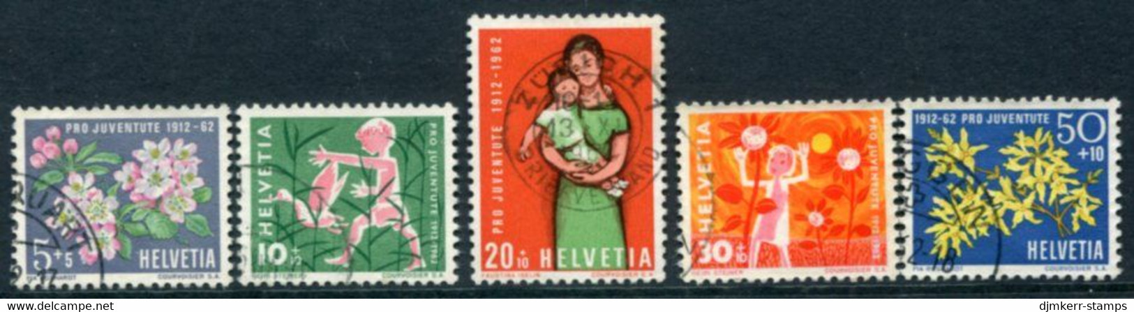 SWITZERLAND 1962 Pro Juventute Set Used.  Michel 758-63 - Used Stamps