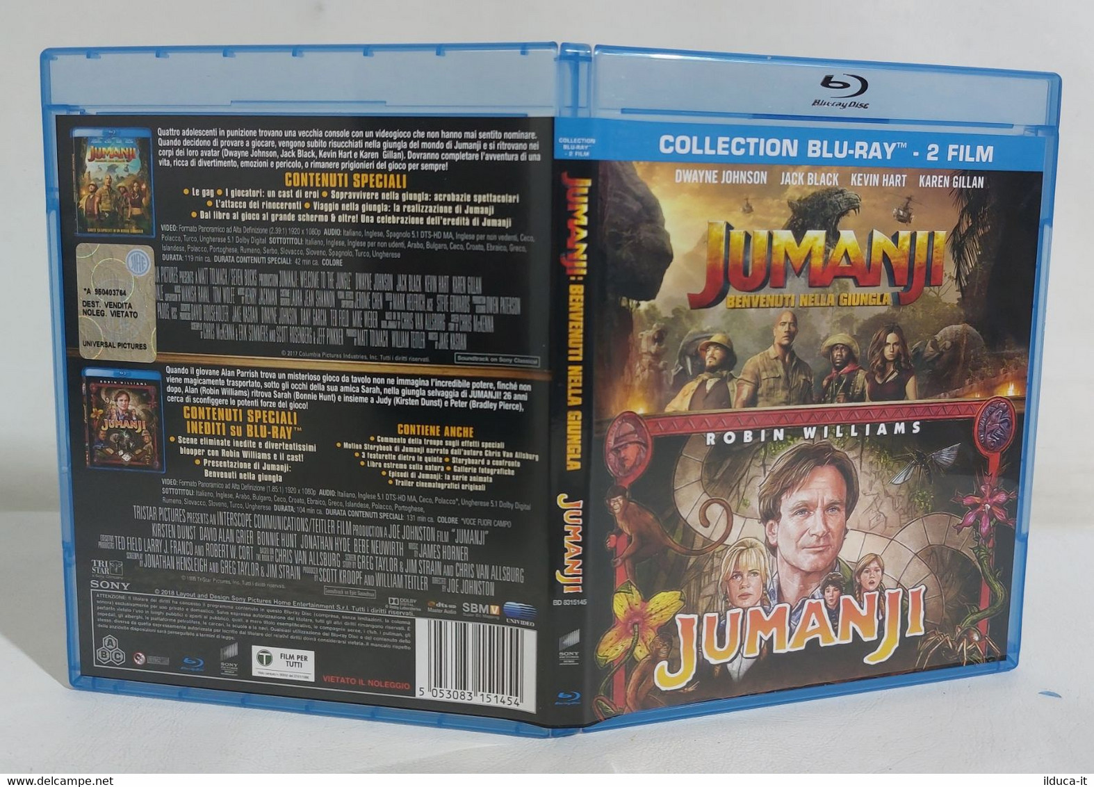 I109712 Blu-ray Collection 2 Film - Jumanji / Jumanji Benvenuti Nella Giungla - Fantasía