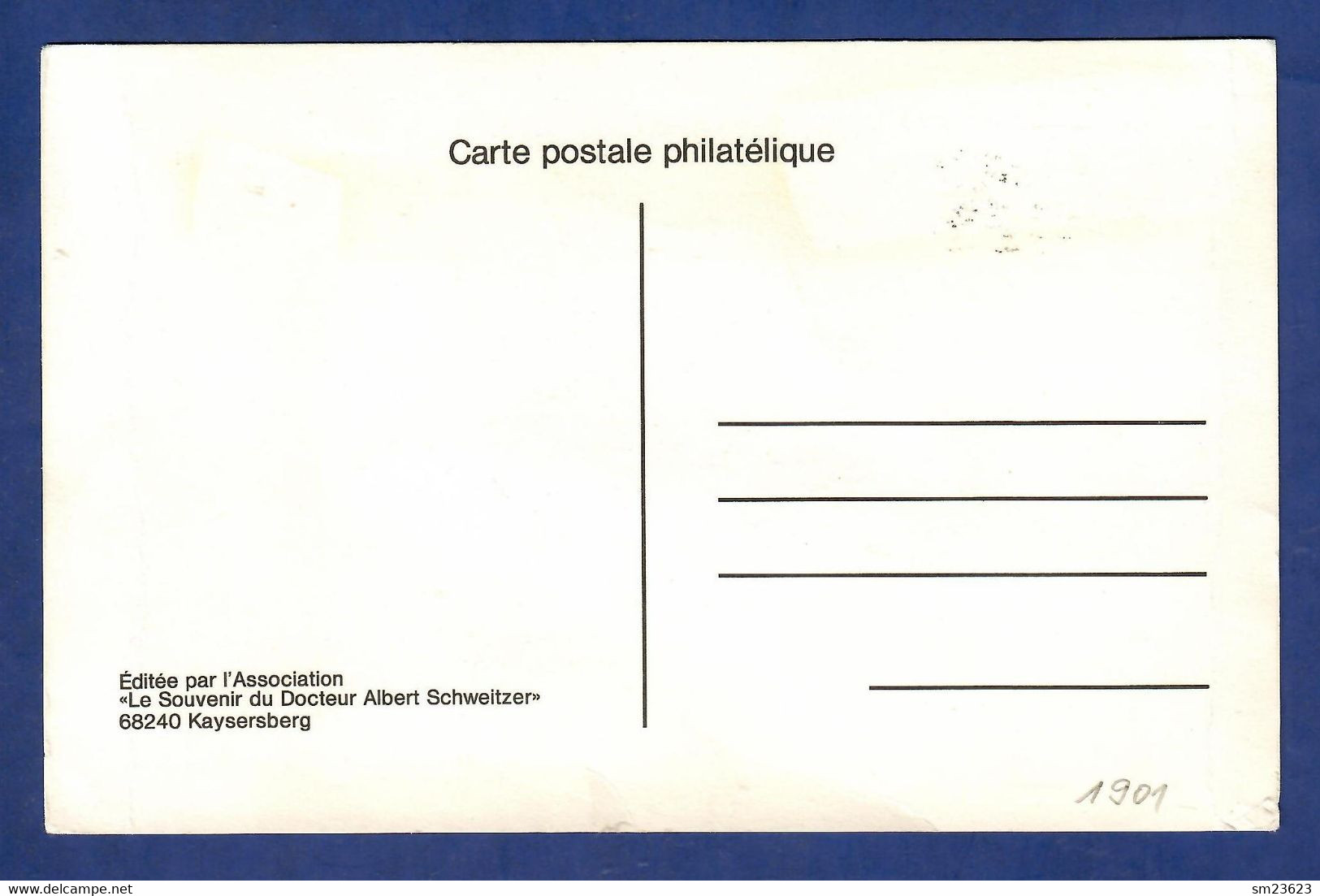 Frankreich / France  1975   Mi.Nr. 1901 , Docteur Albert Schweitzer - Maximum Card - Kaysersberg 11 Janvier 1975 - Albert Schweitzer