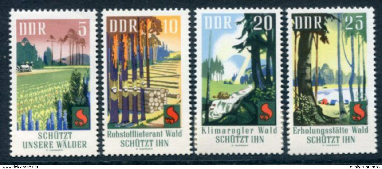 DDR / E. GERMANY 1969 Forest Protection MNH / **.  Michel 1462-65 - Neufs
