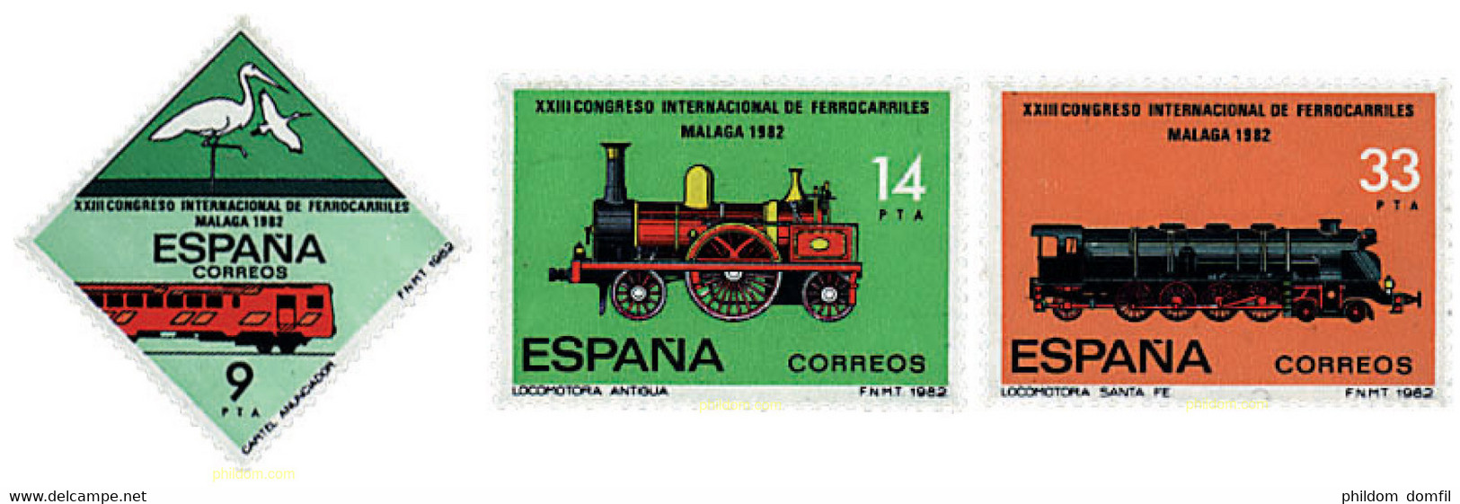 85723 MNH ESPAÑA 1982 23 CONGRESO INTERNACIONAL DE LOS FERROCARRILES - Sonstige & Ohne Zuordnung