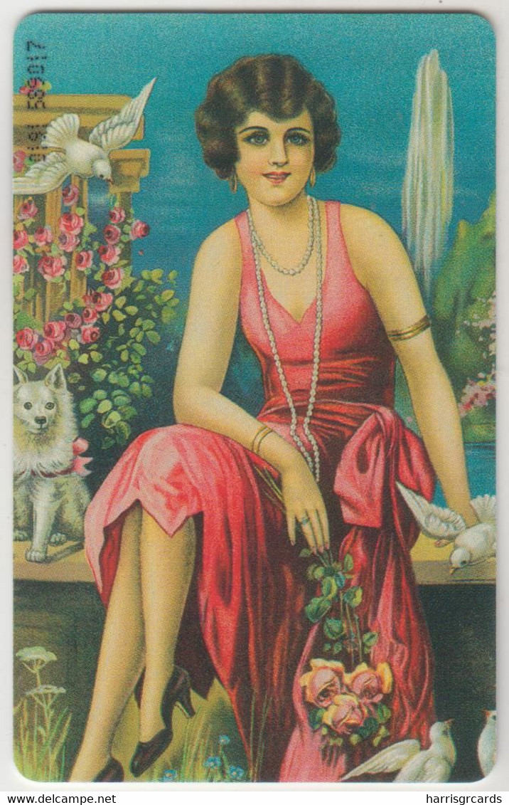 GREECE - Folk Art Girl With Dog , X0876, 1000 Drs , Tirage 250.000, 01/00, Used - Grèce