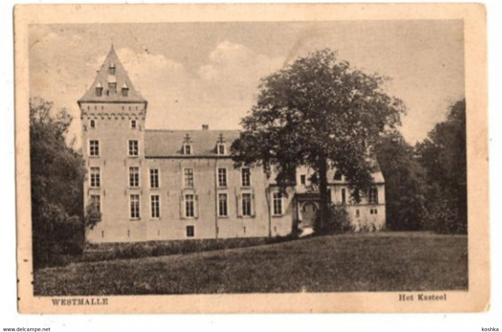 WESTMALLE - Het Kasteel - Verzonden 1924 - Uitgave Pauwels - Malle