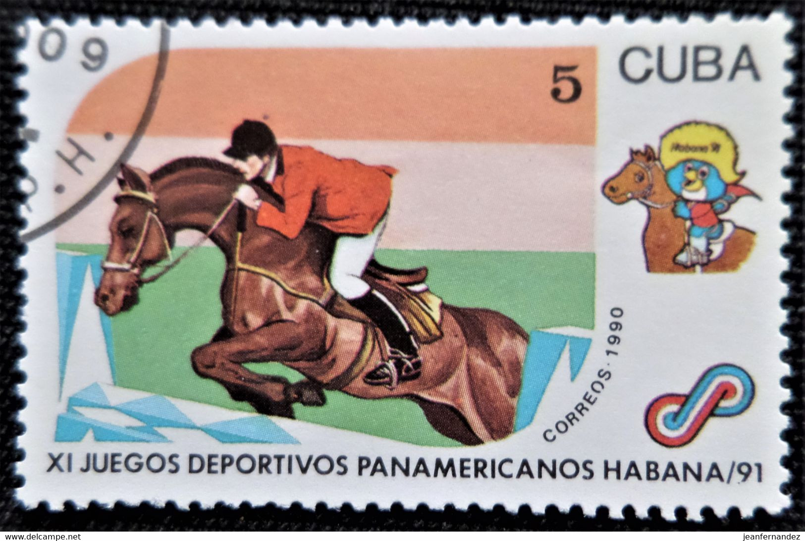 Timbre De Cuba 1990 The 11th Pan-American Games  Havana  Y&T N° 3081 - Gebraucht