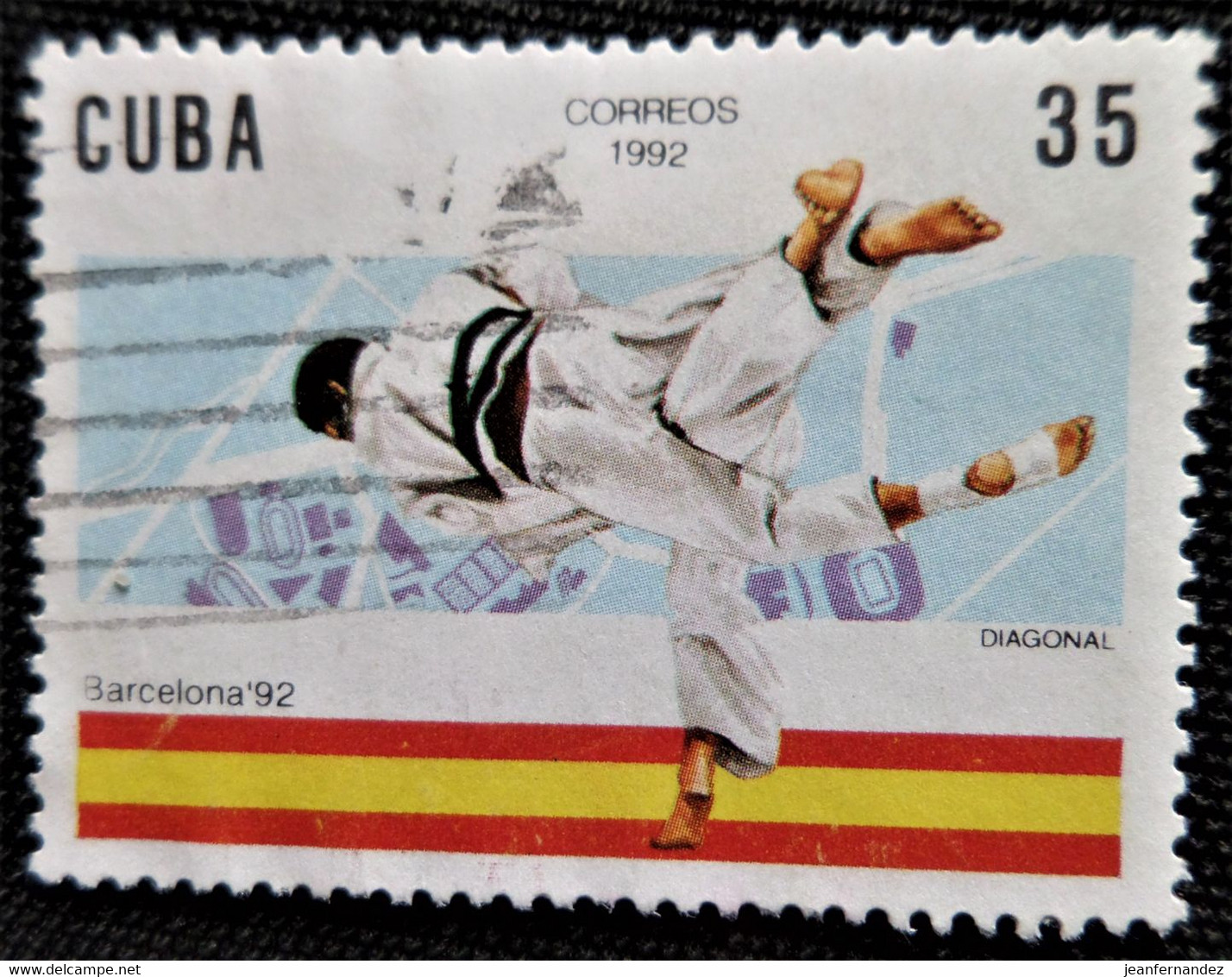 Timbre De Cuba 1992 Olympic Games - Barcelona, Spain   Y&T N° 3184 - Oblitérés