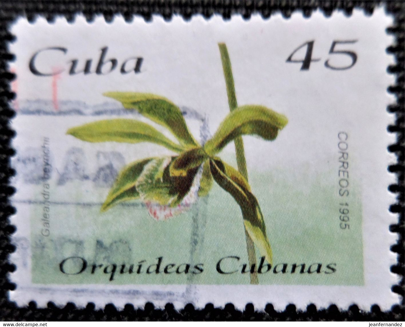 Timbre De Cuba 1995 Orchids   Y&T N° 3470 - Gebraucht