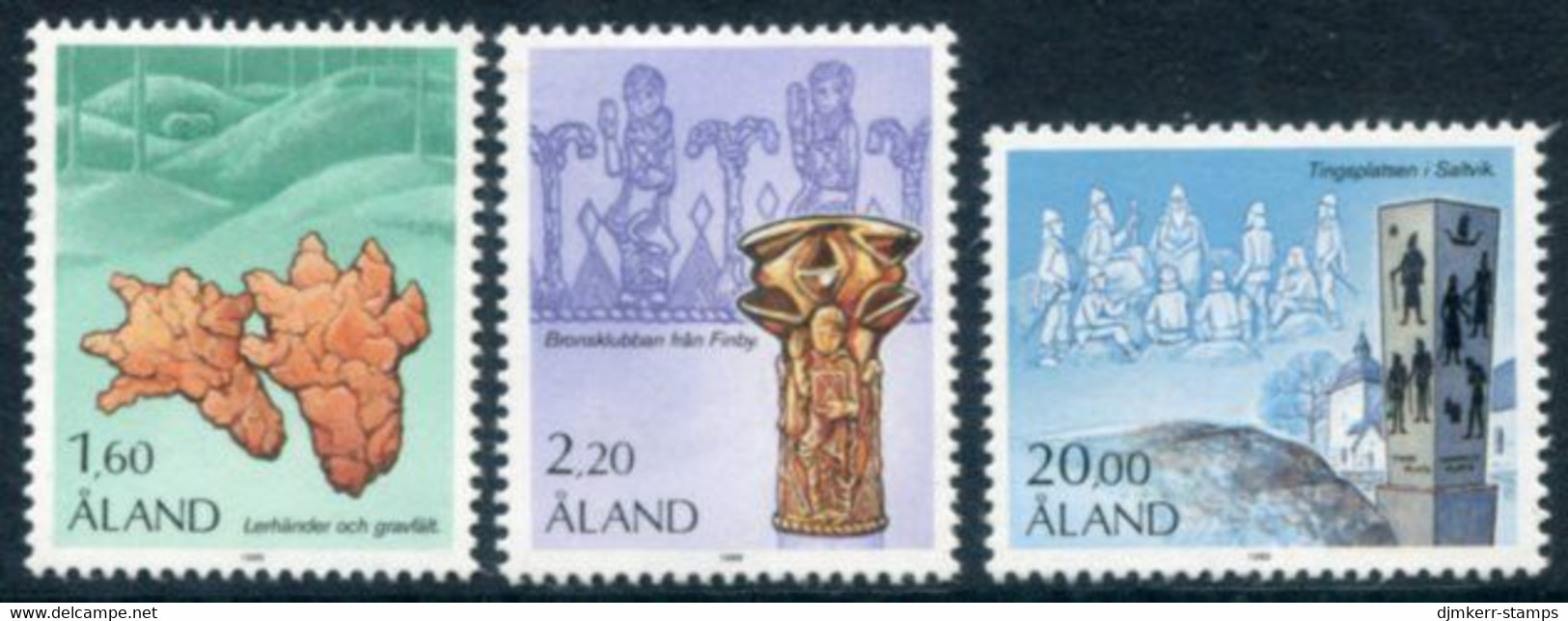 ALAND ISLANDS 1986 Historical Artefacts MNH / **.  Michel 16-18 - Ålandinseln