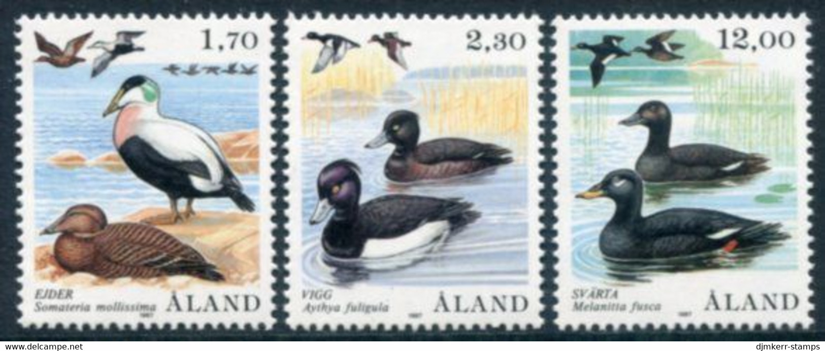 ALAND ISLANDS 1987 Ducks MNH / **.  Michel 20-22 - Ålandinseln