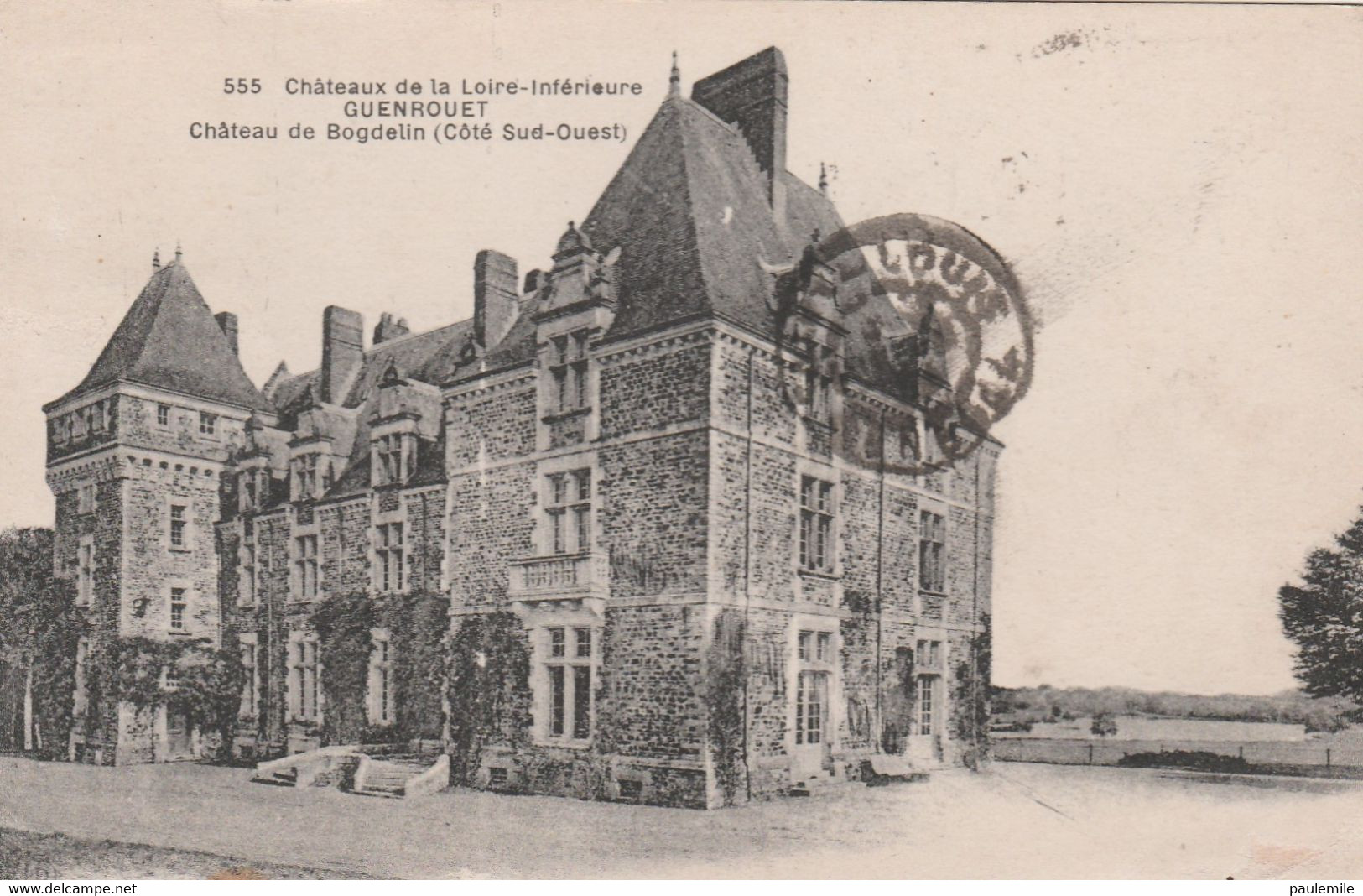CPA   -44 U 368   GUENROUET  CHATEAU DE BOGDELIN   ECRITE EN 1924 - Guenrouet