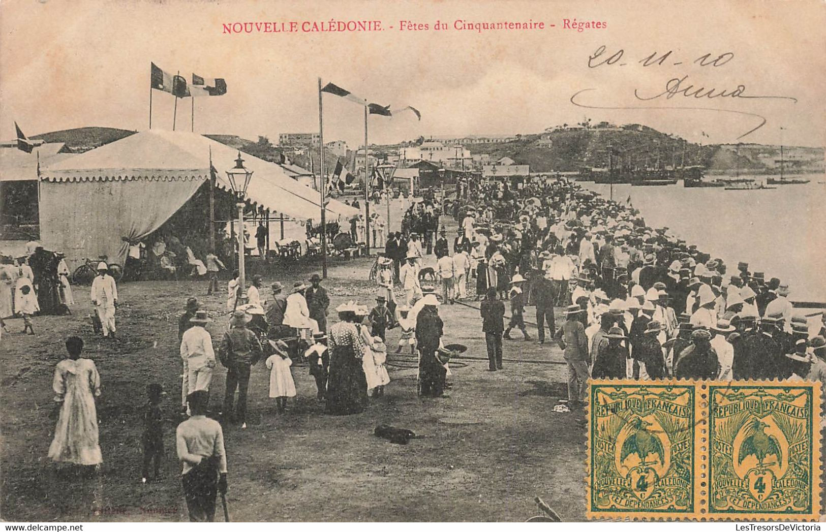 CPA NOUVELLE CALEDONIE - Fêtes Du Cinquantenaire - Régates - W H L Editeur - Neukaledonien