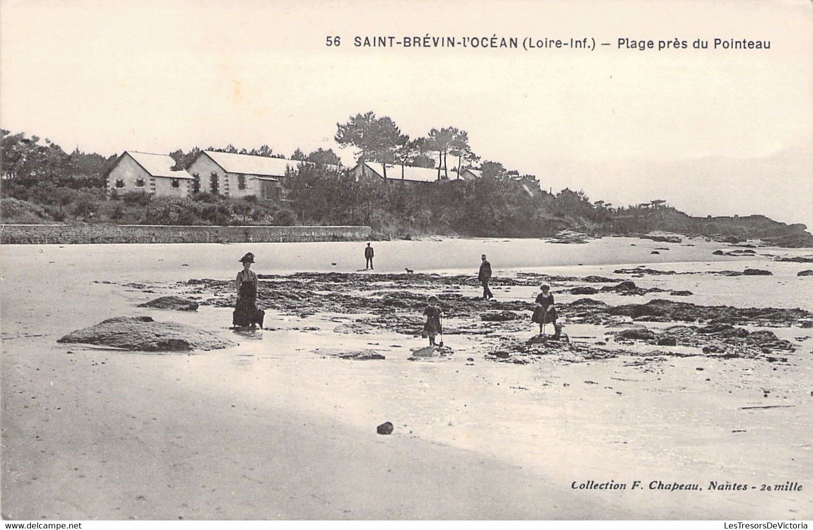 CPA - FRANCE - 44 - SAINT BREVIN L'OCEAN - Plage Près Du Pointeau - Collection F Chapeau NANTES 56 - Saint-Brevin-l'Océan