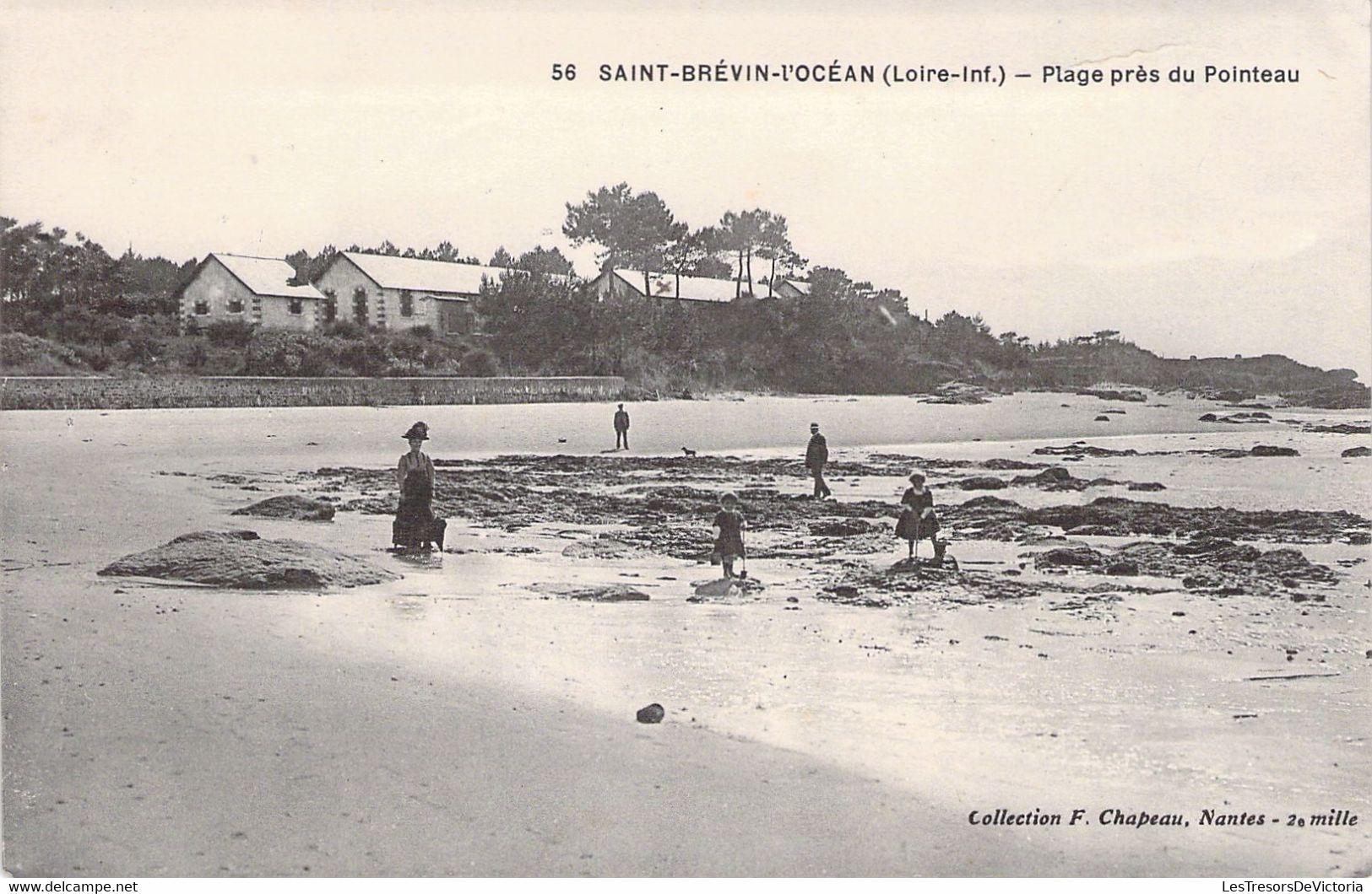 CPA - FRANCE - 44 - SAINT BREVIN L'OCEAN - Plage Près Du Pointeau - Collection F Chapeau NANTES 56 - Saint-Brevin-l'Océan