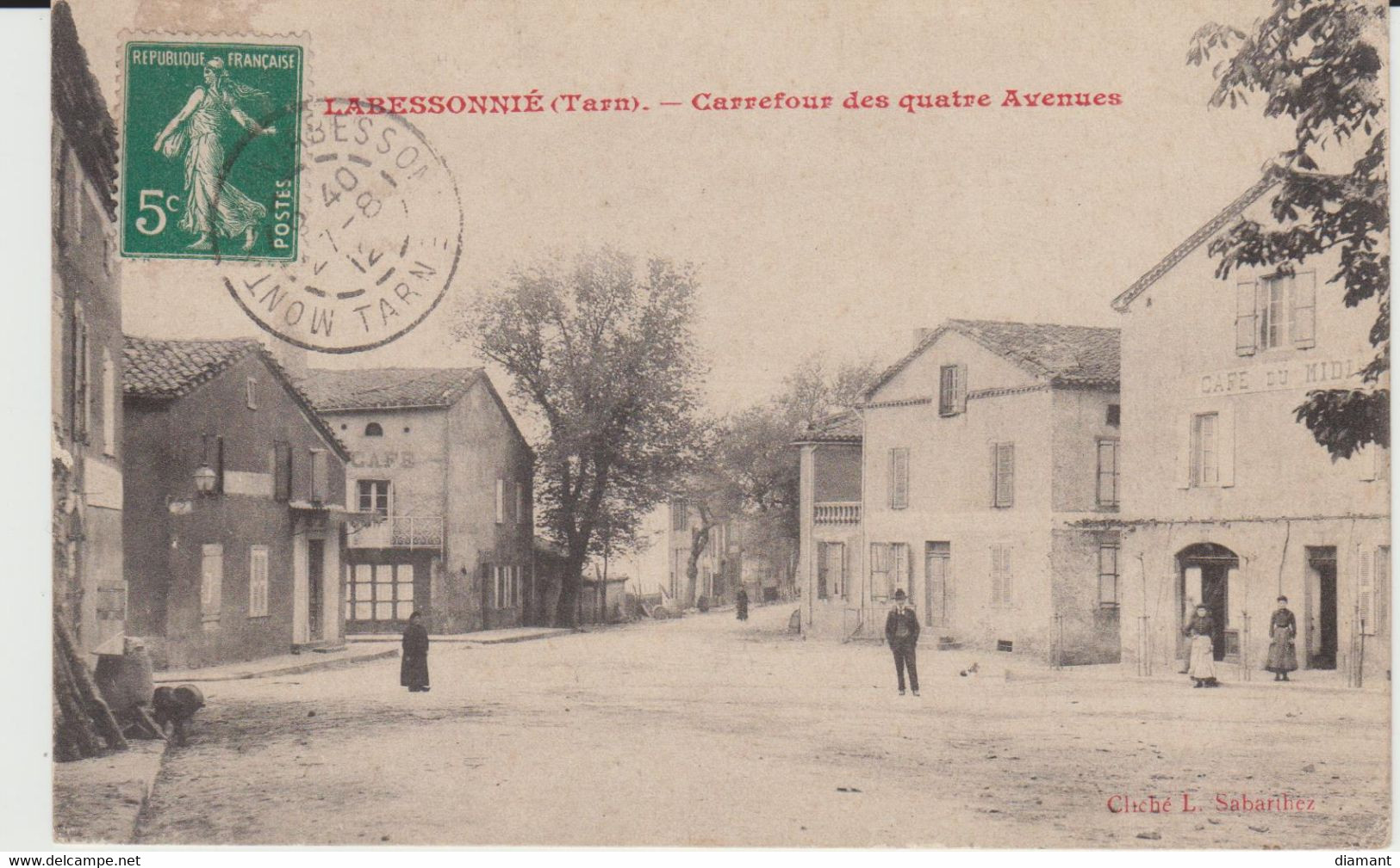 MONTREDON LABESSONIE (81) - Carrefour Des Quatre Avenues - Bon état - Montredon Labessonie