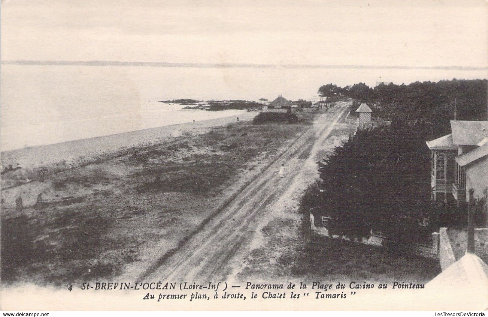 CPA - FRANCE - 44 - SAINT BREVIN L'OCEAN - Panorama De La Plage Du Casino Au Pointeau - Chalet Les Tamaris - Saint-Brevin-l'Océan