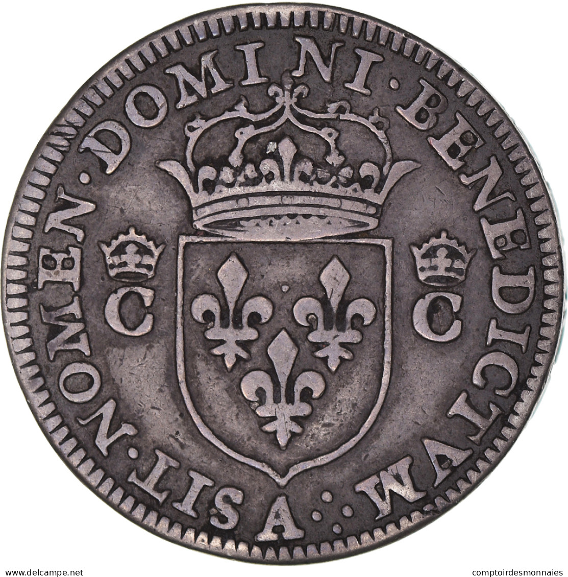 Monnaie, France, Charles IX, Piéfort, 1/2 Teston, 1573, Paris, TTB, Argent - 1560-1574 Karl IX.