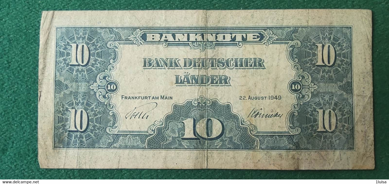 GERMANIA 10 MARK 1949 - 10 Deutsche Mark