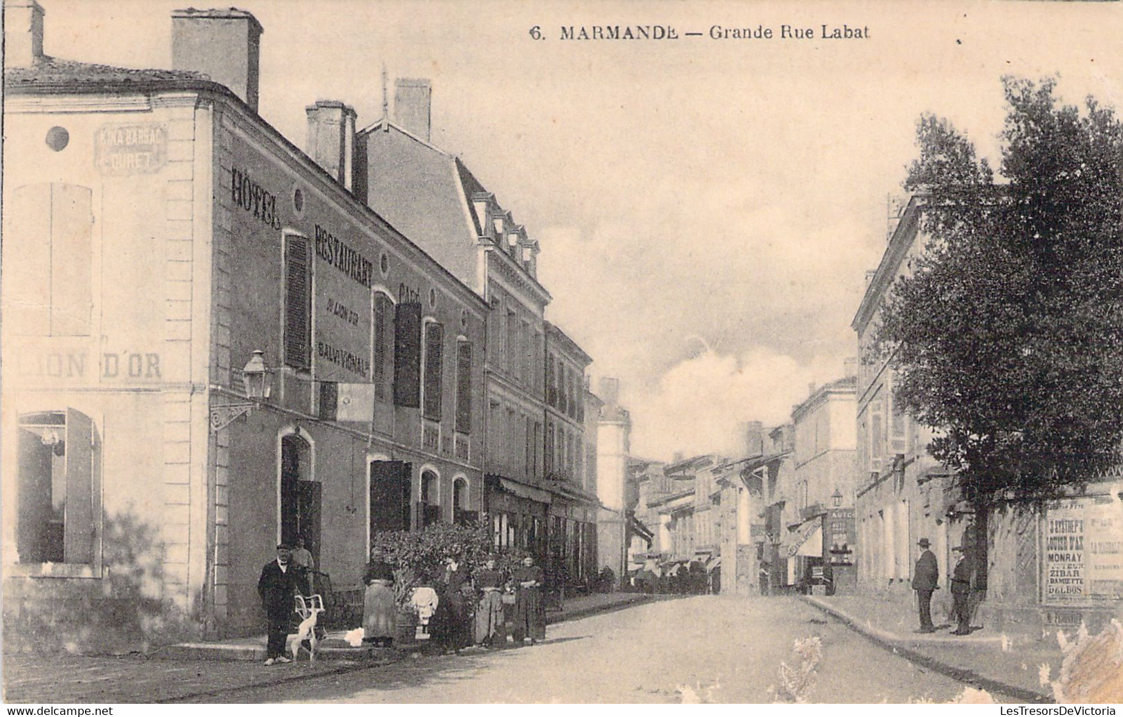 CPA - FRANCE - 47 - MARMANDE - Grande Rue LABAT - Animée - Commerce - Marmande