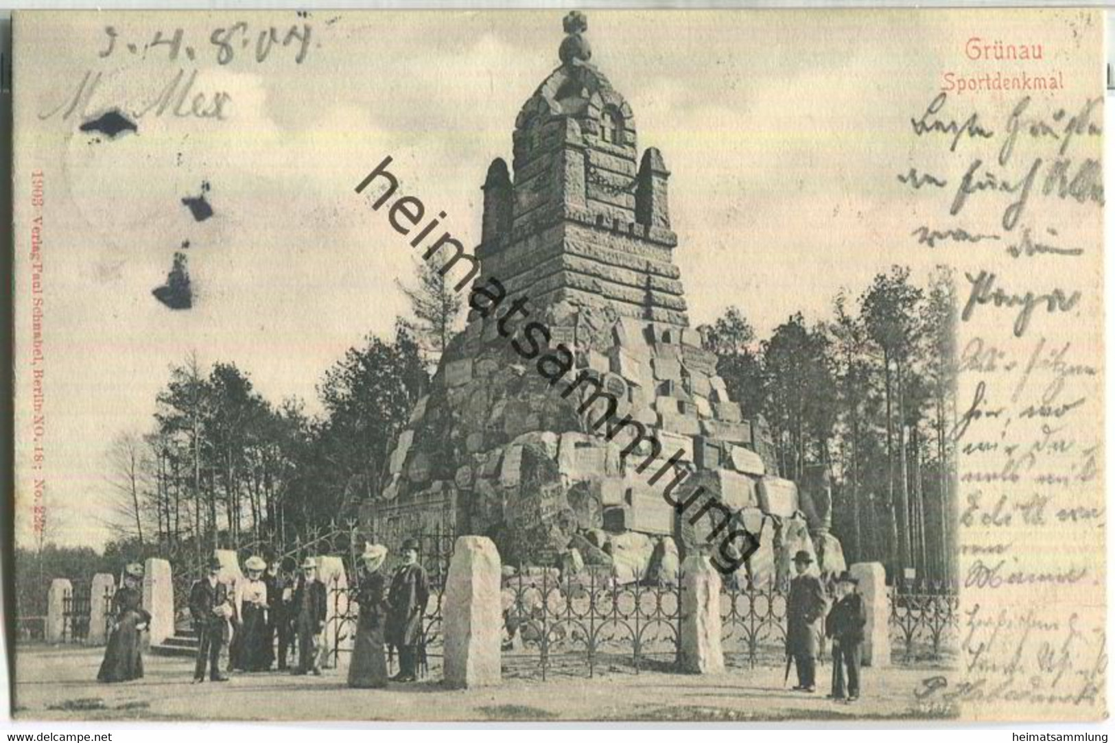 Berlin - Grünau - Sportdenkmal - Verlag Paul Schnabel Berlin - Koepenick