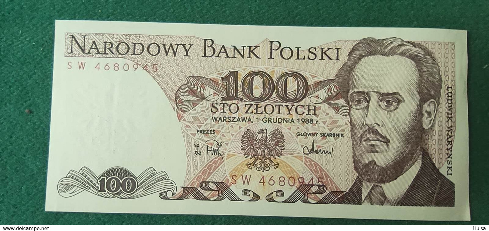 Polonia 100 Zlotych 1988 - Pologne