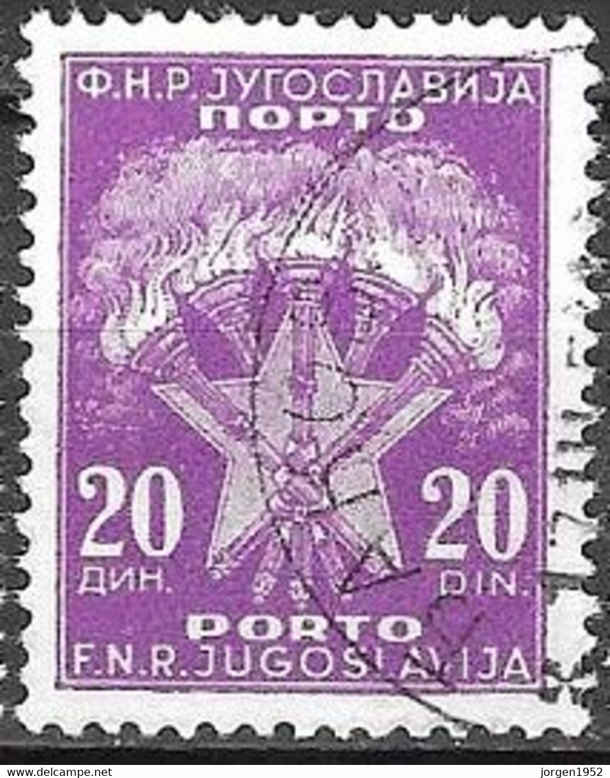 YUGOSLAVIA #  FROM 1952 MICHEL P103 - Impuestos