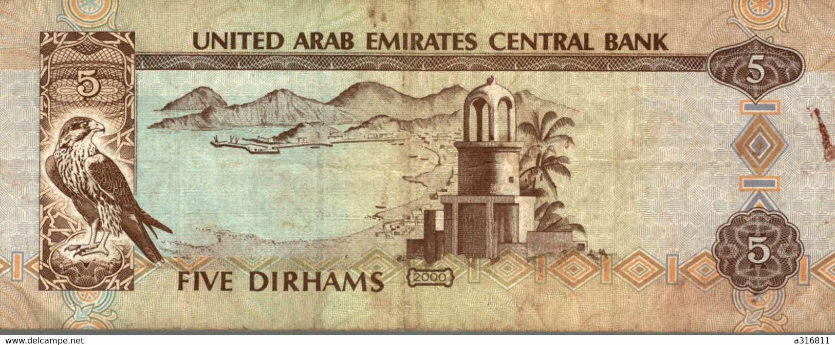 Five Dirhams 2000 - Ver. Arab. Emirate