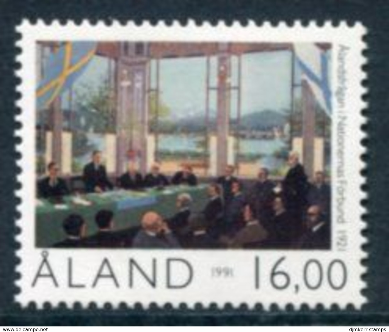 ALAND ISLANDS 1991 Automobile Anniversary MNH / **.  Michel 53 - Aland
