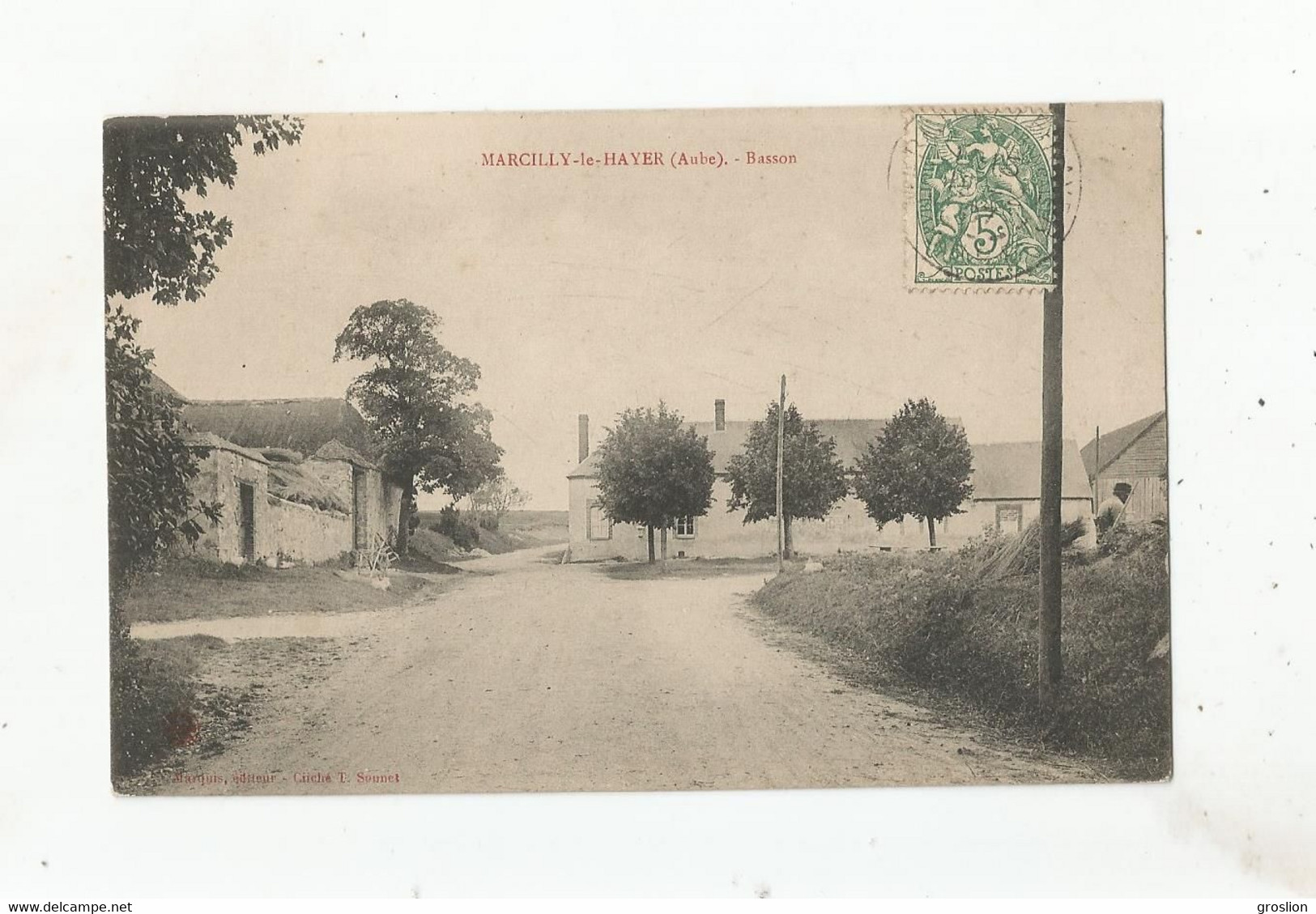MARCILLY LE HAYER (AUBE) BASSON 1907 - Marcilly