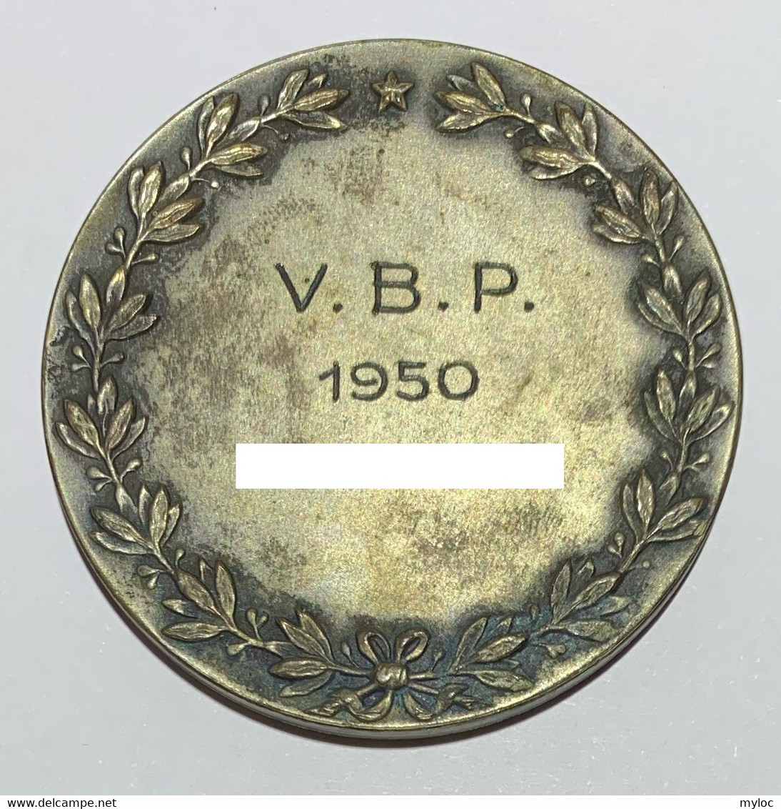 Médaille. V.B.P. 1950. Vlaamse Bond Van Postzegelverzamelaars. Diam. 50 Mm - Professionals / Firms