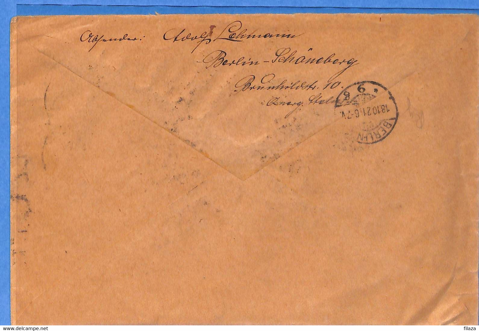 Allemagne Reich 1921 Lettre Einschreiben De Berlin (G11091) - Briefe U. Dokumente