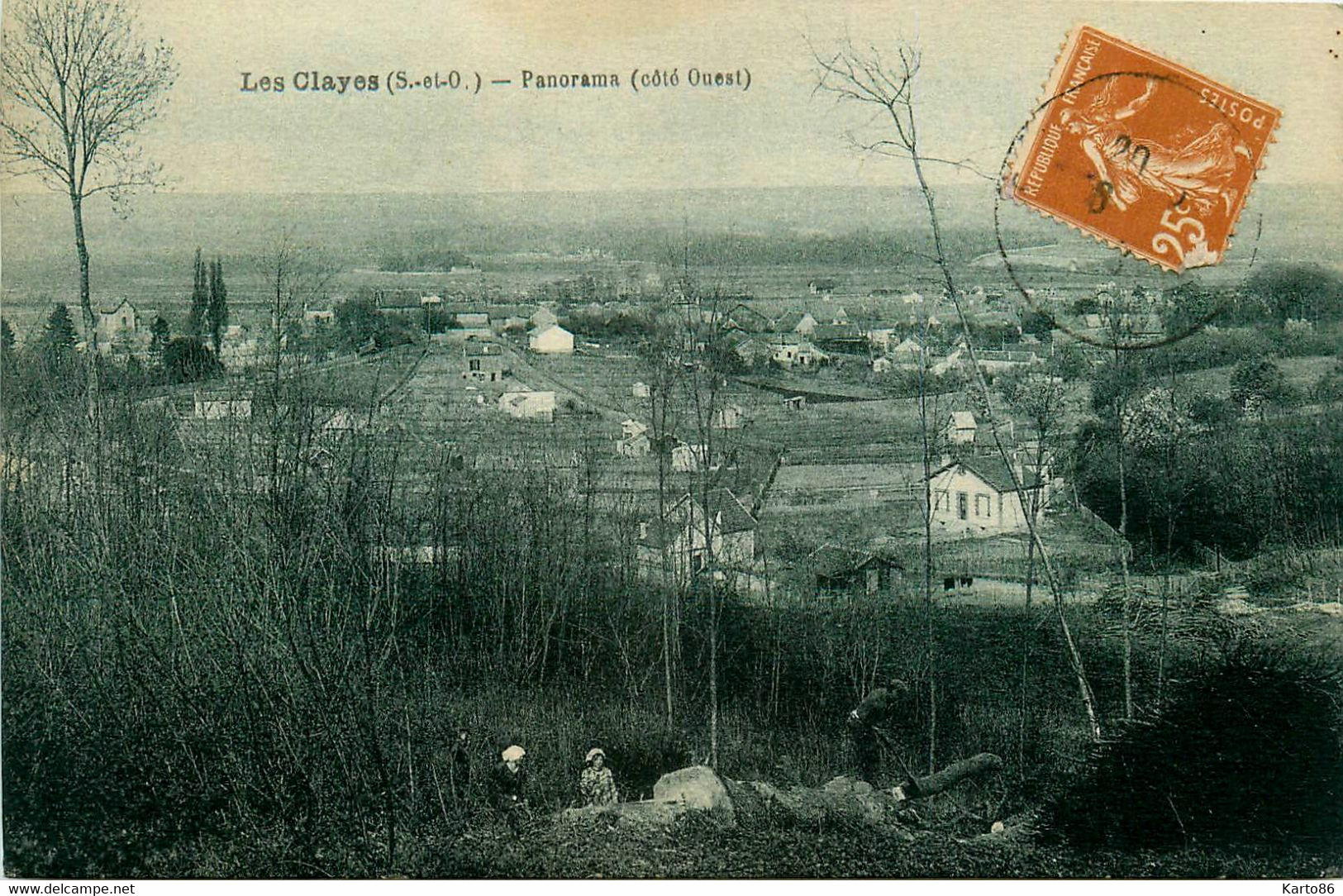 Les Clayes Sous Bois * Panorama Du Village , Côte Ouest - Les Clayes Sous Bois