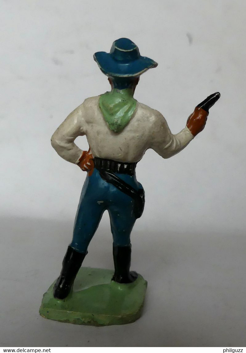 Figurine Guilbert COWBOY SHERIFF Chemise Blanche 60's Pas Starlux Clairet Cyrnos, - Starlux
