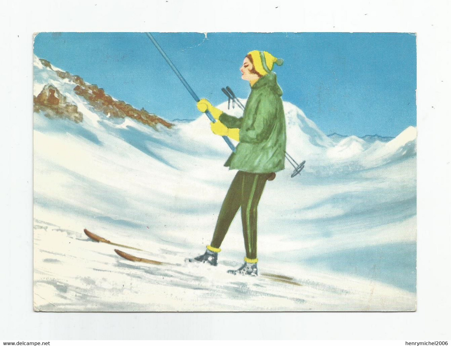 33 Bordeaux Laboratoires Sarget Ambrine Pub Femme Ski Illustrée 1965 - Bordeaux