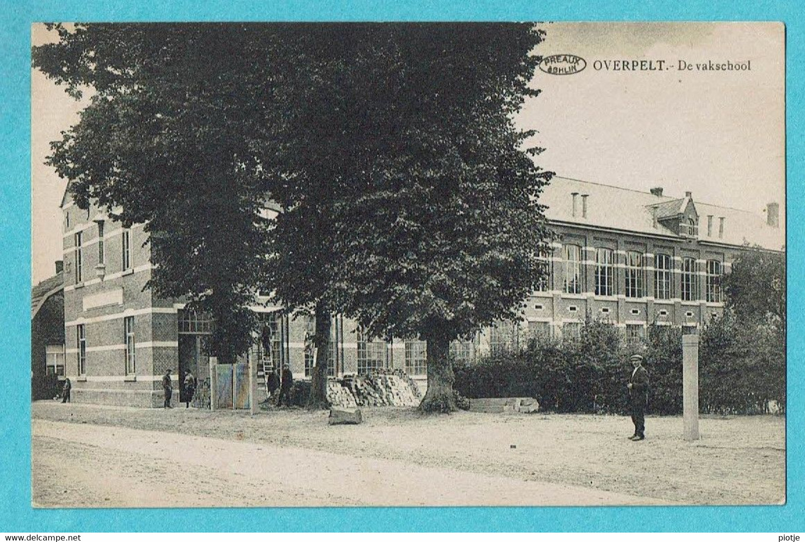 * Overpelt - Pelt (Limburg) * (Préaux à Ghlin - Foto Meuleman Rety) De Vakschool, école, School, Animée, TOP Rare - Overpelt