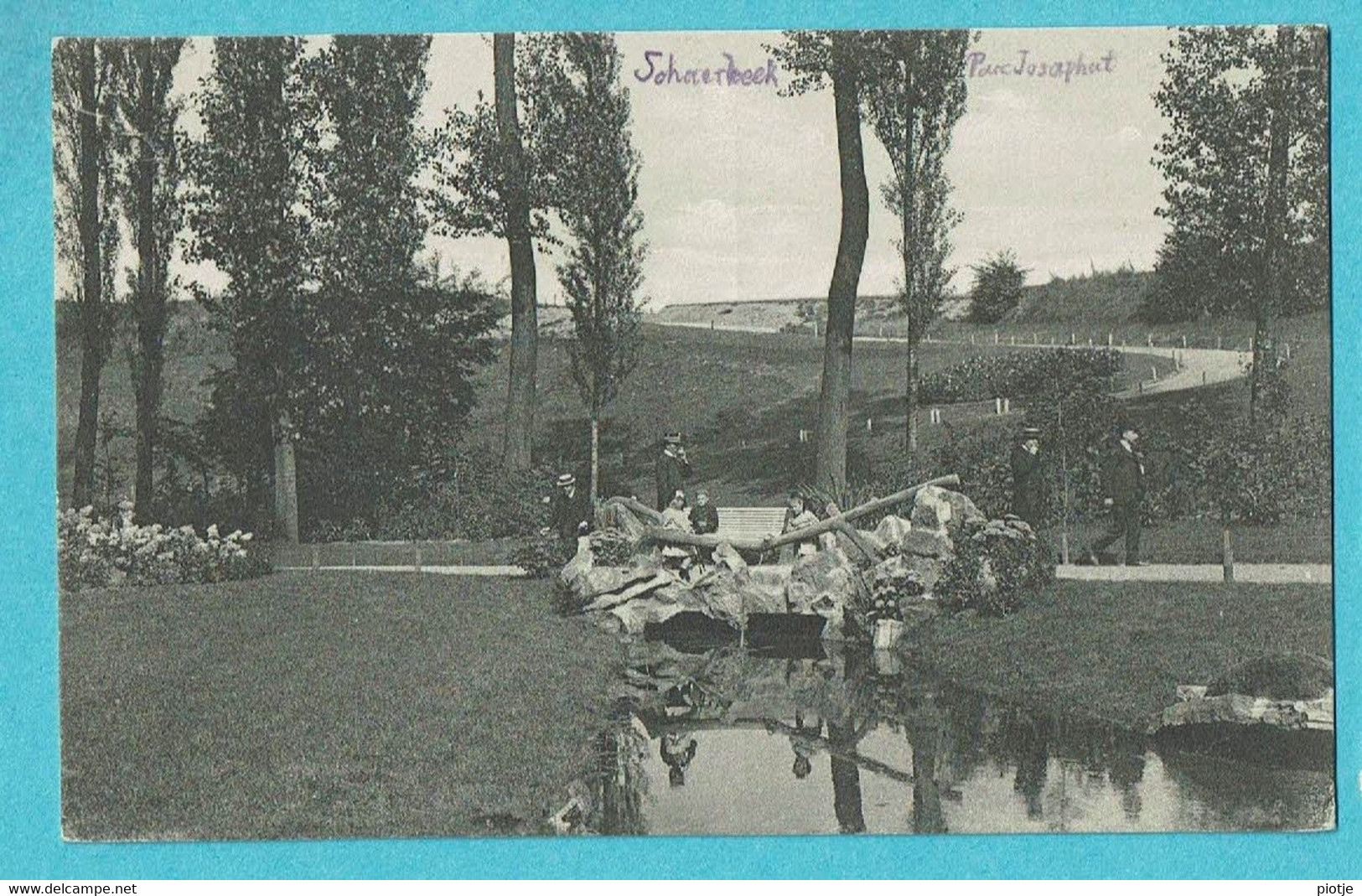 * Schaarbeek - Schaerbeek (Brussel - Bruxelles) * Parc Josaphat, Park, Pont, Animée, étang, Old, Rare - Schaarbeek - Schaerbeek